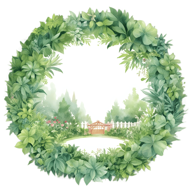 Free transparent PNG: Lush Greenery Central Garden PNG with Transparent Background