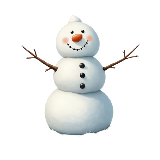 Free transparent PNG: Fluffy White Snowman PNG with Transparent Background for Winter and Holiday Themes