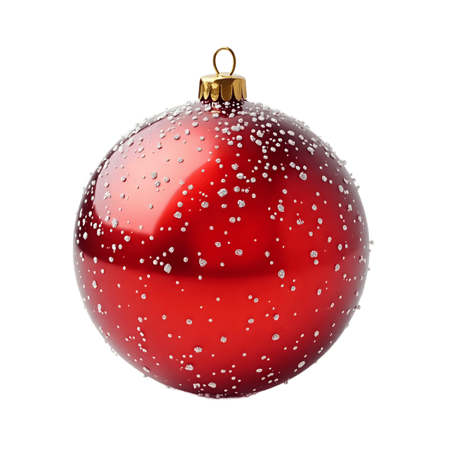 Free transparent PNG: Red Glass Ornament with Snowy Look  Christmas Clipart, free transparent png download