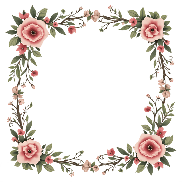 Free transparent PNG: Floral Vines Frame PNG Clipart  Elegant Design Elements for Various Projects