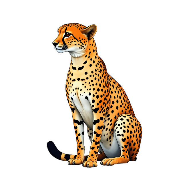 Free transparent PNG: Cheetah PNG Clipart  Perfect for Wildlife Projects, Education  Decor