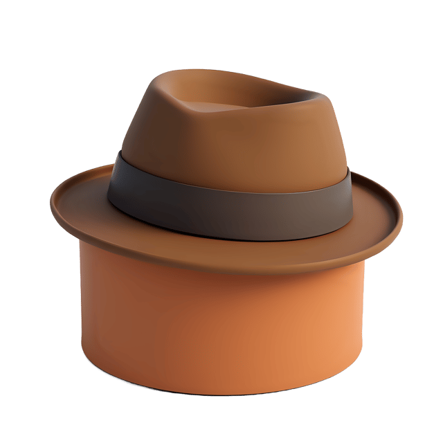 Free transparent PNG: Transparent PNG Hat Box with Clear Background for Design and Craft Projects