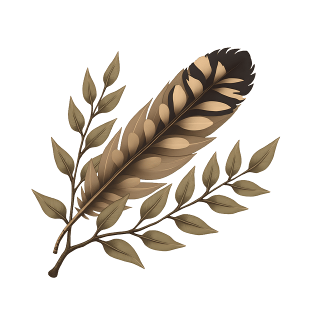 Free transparent PNG: Owl Feather and Dry Leaves  Nature Clipart, free transparent png download