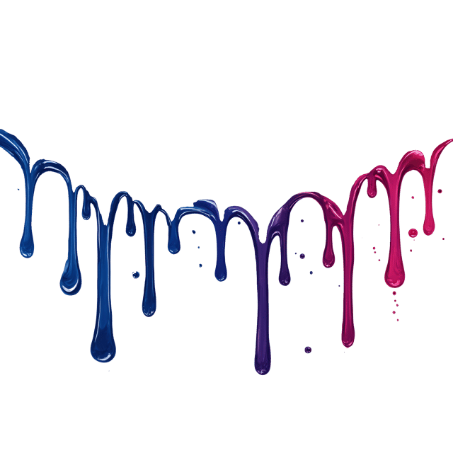 Free transparent PNG: Saturated Ultramarine and Magenta Aqueous Texture Illustration with Transparent Background