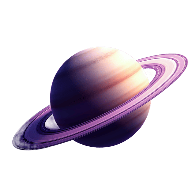 Free transparent PNG: Saturn with Rings  Purple Space Clipart, free transparent png download