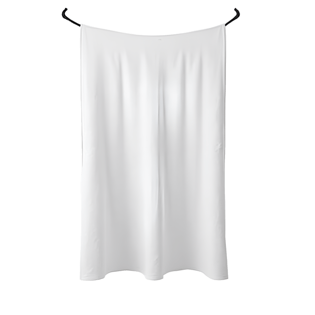 Free transparent PNG: White Cloth Minimalistic Illustration on Pure White Background