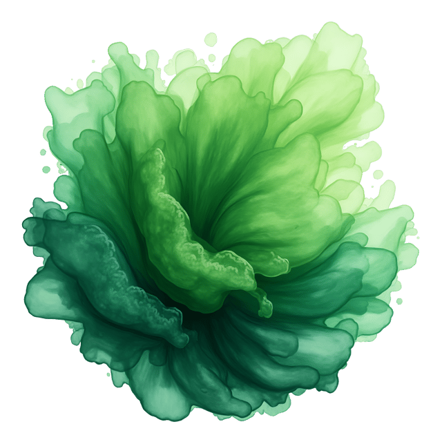 Free transparent PNG: Green Swirls Forest Green and Lime PNG Design for Decorative Art