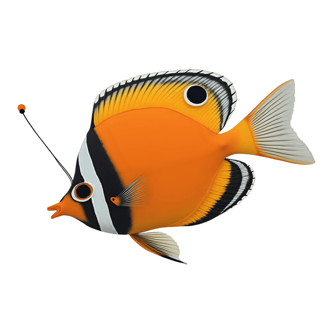 Free transparent PNG: Butterfly Fish PNG Clipart  Ideal for Marine Life Projects  Decor