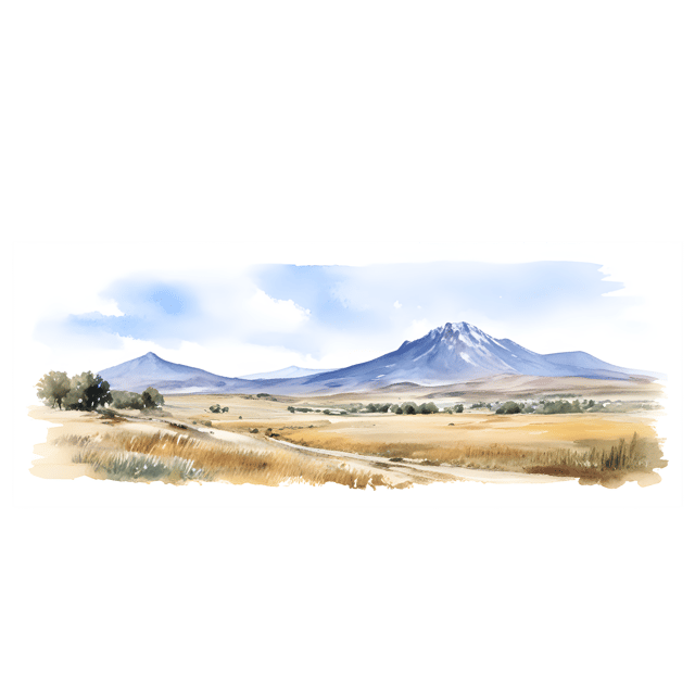 Free transparent PNG: Transparent Plateau Landscape PNG for Artistic and Decorative Use