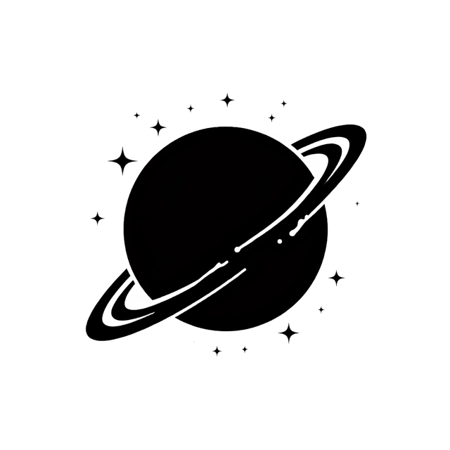 Free transparent PNG: Ringed Planet Silhouette with Flare  Space Clipart, free transparent png download