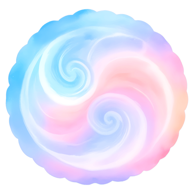 Free transparent PNG: Ethereal Swirls with Soft Pastels and Luminous Hues on Transparent Background PNG