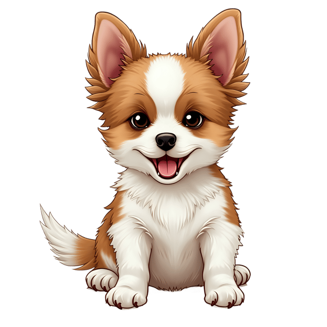 Free transparent PNG: Papillon Dog PNG Clipart  Elegant Canine Design for Projects  Crafts