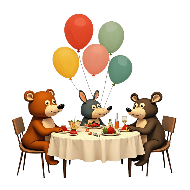 Free transparent PNG: Balloon Animal Party Table Decoration PNG