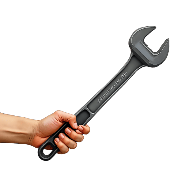 Free transparent PNG: Metal Hand Holding Spanner  Mechanic Clipart, free download png