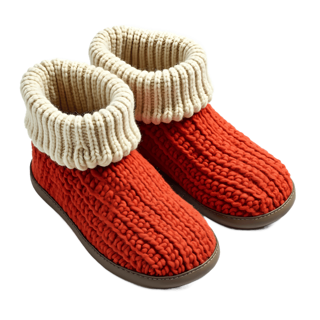 Free transparent PNG: Knitted Slippers PNG Clipart  Ideal for Winter Crafts  Home Decor