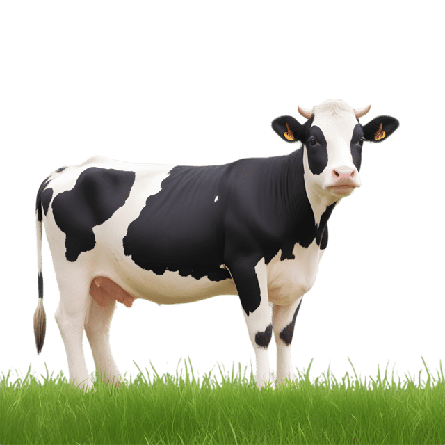 Free transparent PNG: Friendly Cows Munching Green Grass PNG with Transparent Background