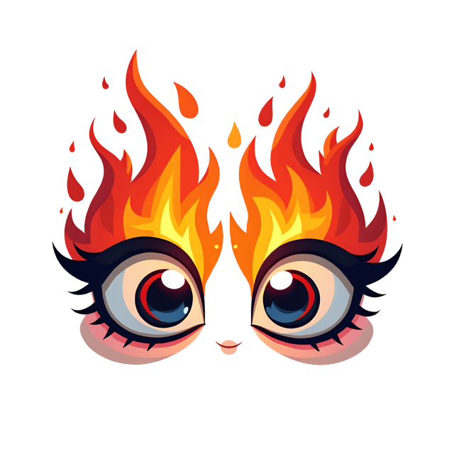 Free transparent PNG: Eyes Surrounded by Fire Mist  Unique Art PNG, Free Download