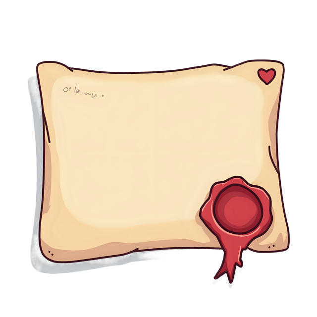 Free transparent PNG: Handwritten Love Letter  Romantic Clipart with Wax Seal, free png download