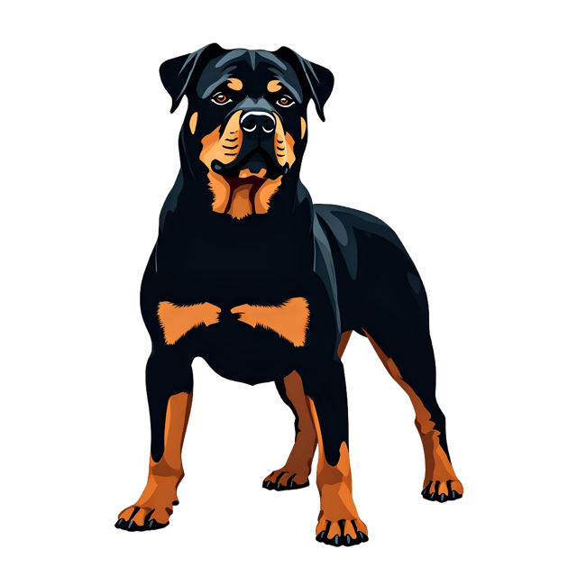Free transparent PNG: Black and Tan Rottweiler PNG with Transparent Background for Vector Graphics and Artwork