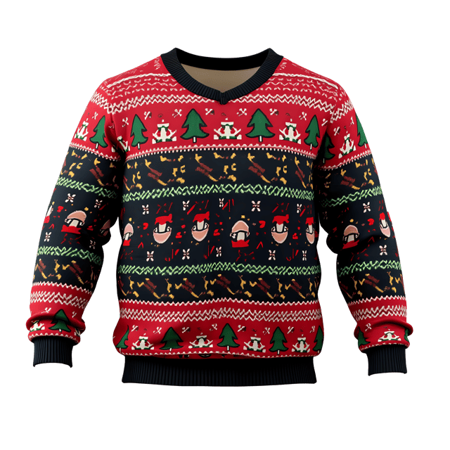 Free transparent PNG: Patterned Christmas Sweater PNG Clipart  Perfect for Holiday Crafts  Designs