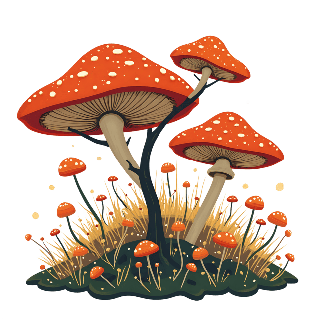 Free transparent PNG: Cheerful Fungus PNG with Transparent Background for Creative Use