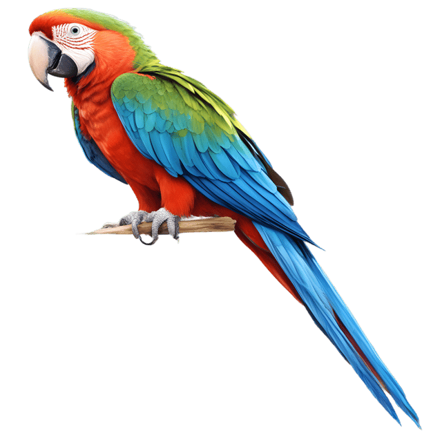 Free transparent PNG: Macaw Bird PNG with Transparent Background for Vibrant and Detailed Bird Imagery