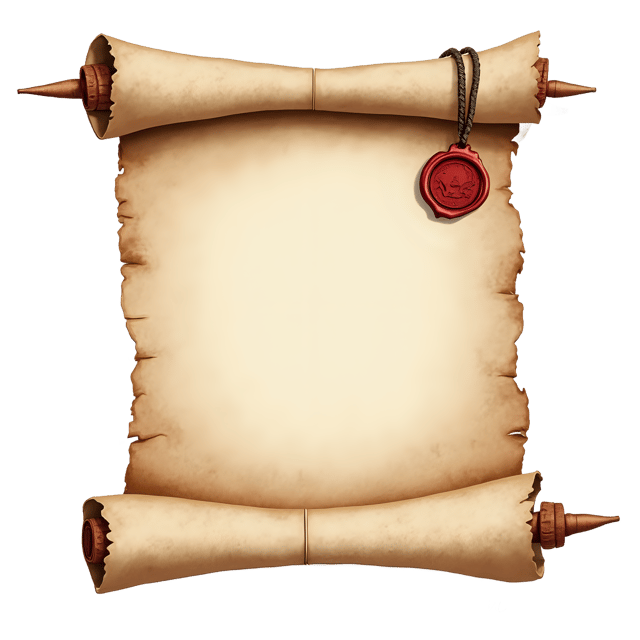 Free transparent PNG: Scroll with Deep Creases and Seal  Classic Design Clipart, free downloadable png