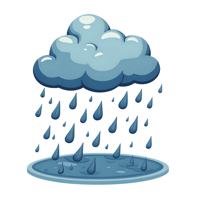 Free transparent PNG: Rain Cameo  Unique Weather Clipart, free transparent png download