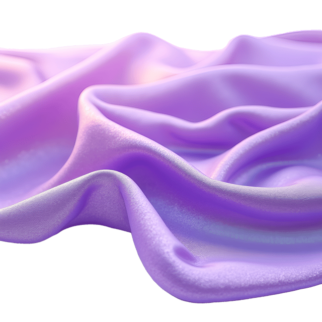 Free transparent PNG: Iridescent Purple Cloth with Shimmering Effects on White Background