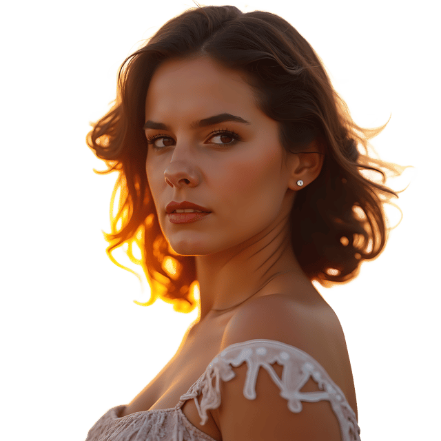 Free transparent PNG: Golden Hour Portrait PNG Clipart  Perfect for Photography  Artistic Creations