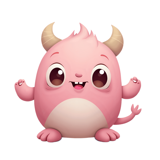 Free transparent PNG: 11 Pastel Monsters with Cozy Feel and Cheerful Eyes PNG Illustration for Nursery Decor and Crafts