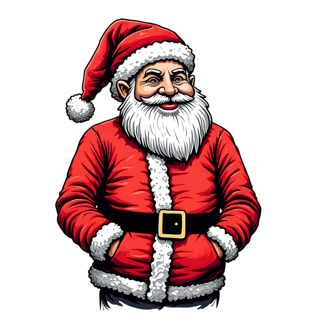 Free transparent PNG: Santa Christmas sweater PNG Clipart  Perfect for Holiday Designs  Crafts