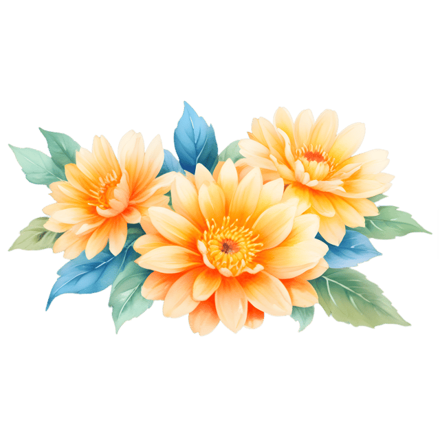 Free transparent PNG: Flower Painting with Transparent Background PNG Format