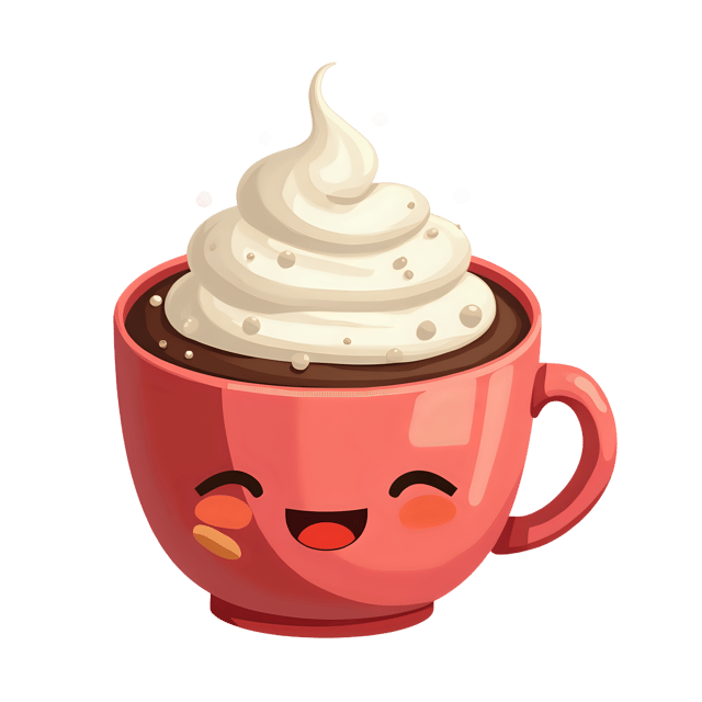 Free transparent PNG: Hot Chocolate with Whipped Cream PNG Transparent Background
