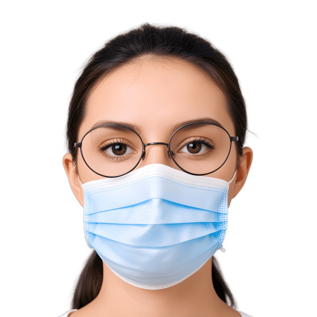 Free transparent PNG: Anti-Fog Face Mask for Glasses Wearers PNG with Transparent Background