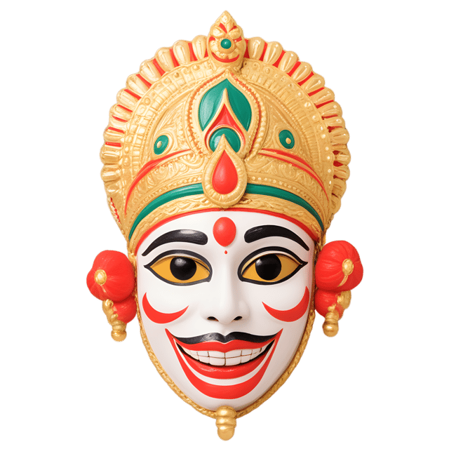 Free transparent PNG: Indian Kathakali Mask PNG with Transparent Background for Art and Design