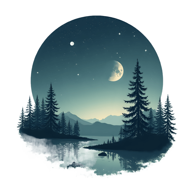 Free transparent PNG: Moon and Stars  Night Sky Clipart, free transparent png download