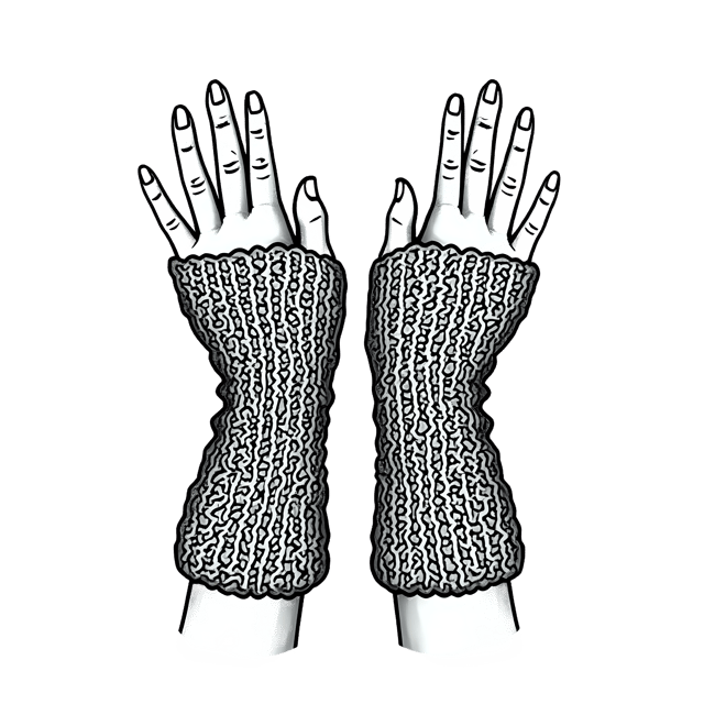 Free transparent PNG: Knitted Wrist Warmers PNG Clipart  Perfect for Winter Accessories and Crafts
