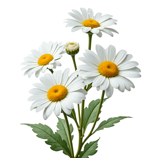 Free transparent PNG: Delicate Daisy PNG Design with Transparent Background for Floral Art and Crafts
