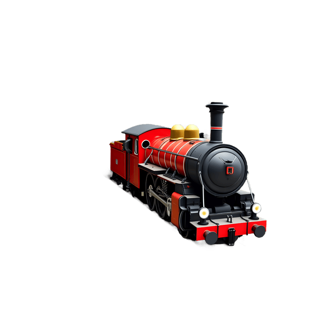 Free transparent PNG: Miniature Train Chugging Through Tunnel PNG Image for Nursery Decor and Crafts