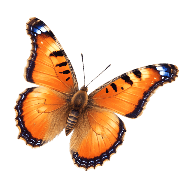 Free transparent PNG: Tortoiseshell Butterfly PNG Transparent Background for Nature and Art