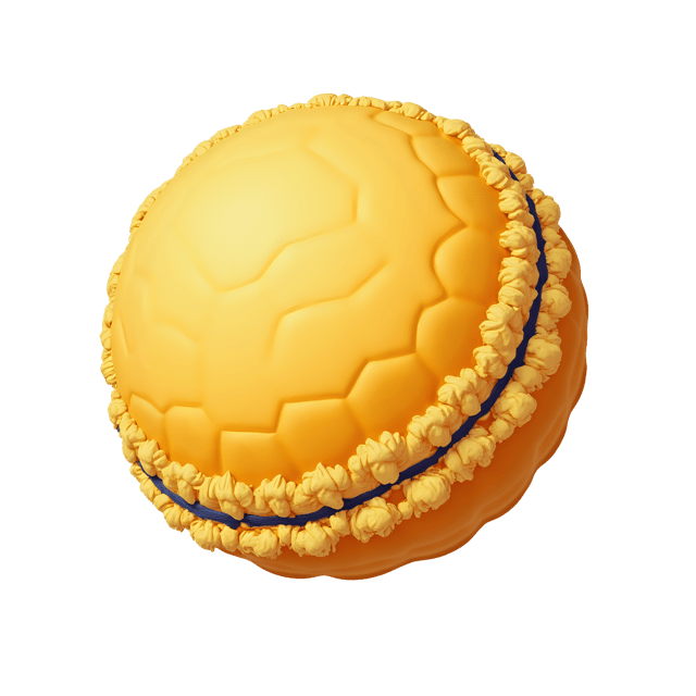 Free transparent PNG: Butter Yellow Gentle Sphere PNG with Embroidery Design for Art and Crafts