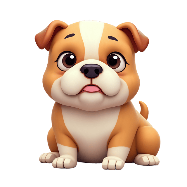 Free transparent PNG: Bulldog Dog Vector Illustration for Animal Lovers and Pet Enthusiasts
