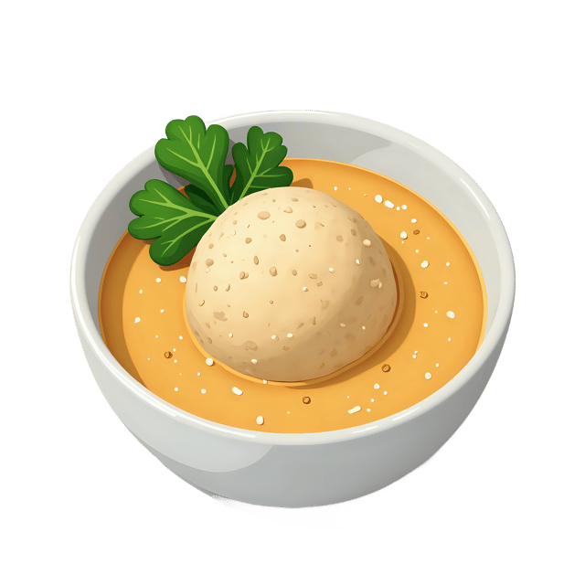 Free transparent PNG: Matzo Ball Soup with Parsley Garnish  Jewish Delicacy Clipart, free download png