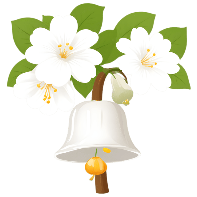 Free transparent PNG: Silverbell Tree with White Flowers PNG Design for Decorative and Craft Uses
