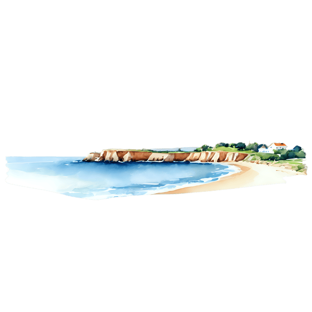 Free transparent PNG: Coastal Landscape Watercolor Illustration – Transparent Background Clipart