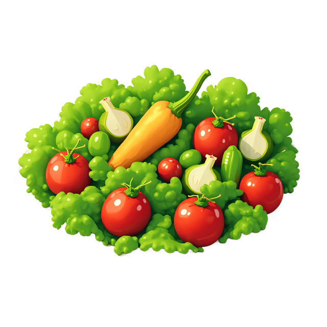 Free transparent PNG: Fresh Green Salad PNG with Transparent Background for Vibrant Vegetable Imagery