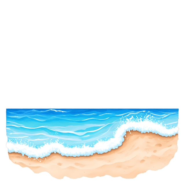 Free transparent PNG: Waves Crashing on Sandy Coastline Transparent Background PNG
