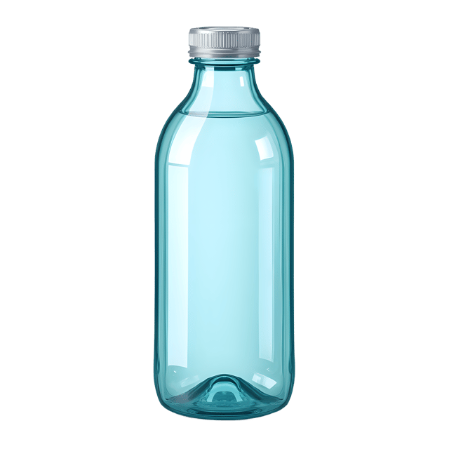 Free transparent PNG: Glass Seltzer Bottle Detailed Line Drawing for Refreshment and Beverage Imagery