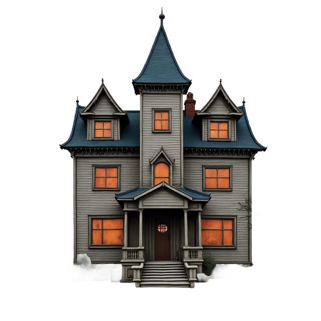 Free transparent PNG: Haunted House PNG Clipart  Spooky Diorama for Halloween and Creepy Themes